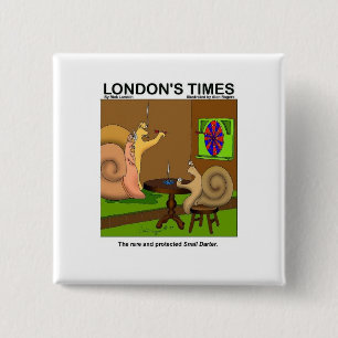 Snail Darter Funny Cartoon Geschenke & T-Shirts Button