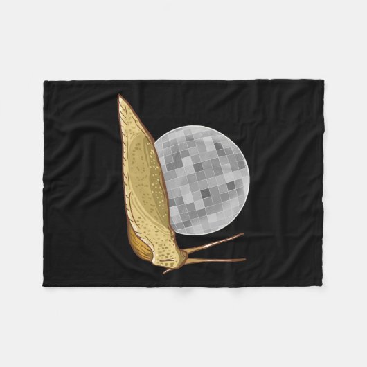 Snail Disco Ball Fantastische Muschel Locarno Fleecedecke (Vorderseite (Horizontal))