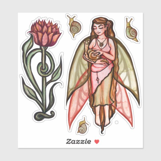 Snail Fairy Aufkleber (Blatt)