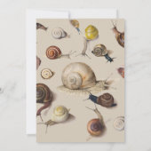 Snail Garden Haustier Gastropod Seven Lug Botanisc Einladung (Rückseite)