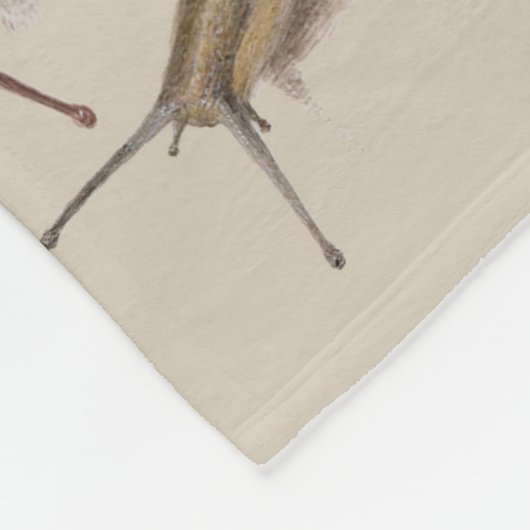 Snail Garden Haustier Gastropod Seven Lug Botanisc Fleecedecke (Ecke)