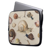 Snail Garden Haustier Gastropod Seven Lug Botanisc Laptopschutzhülle (Vorderseite Links)