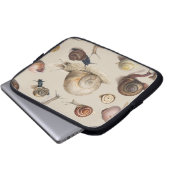 Snail Garden Haustier Gastropod Seven Lug Botanisc Laptopschutzhülle (Vorne Knopf)