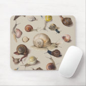 Snail Garden Haustier Gastropod Seven Lug Botanisc Mousepad (Mit Mouse)