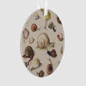 Snail Garden Haustier Gastropod Seven Lug Botanisc Ornament (Vorderseite)