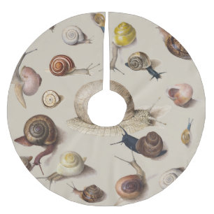 Snail Garden Haustier Gastropod Seven Lug Botanisc Polyester Weihnachtsbaumdecke