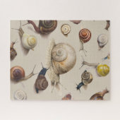 Snail Garden Haustier Gastropod Seven Lug Botanisc Puzzle (Horizontal)