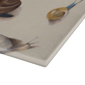 Snail Garden Haustier Gastropod Seven Lug Botanisc Schneidebrett (Ecke)