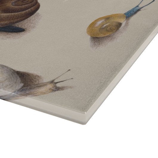 Snail Garden Haustier Gastropod Seven Lug Botanisc Schneidebrett (Ecke)