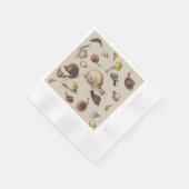 Snail Garden Haustier Gastropod Seven Lug Botanisc Serviette (Ecke)