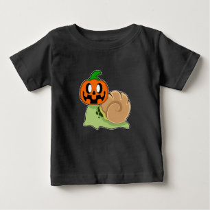 Snail Halloween Pumpkin Baby T-shirt