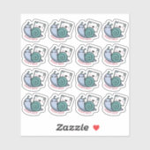 Snail Happy Mail Custom-Cut Vinyl Sticker (Blatt)