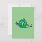 Snail Housewarming Party Neue Zuhause Einladung (Rückseite)