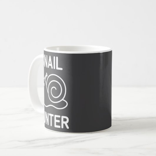 Snail Hunter, Funny, Jokes, Sarcastic  Kaffeetasse (Vorderseite Links)