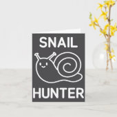 Snail Hunter, Funny, Jokes, Sarcastic Karte (Gelbe Blume)