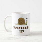 Snail It Snail Niedlich Funny Retro Kaffeetasse (Links)