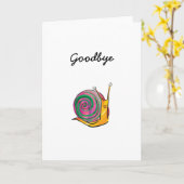 Snail Leaving Card Karte (Gelbe Blume)