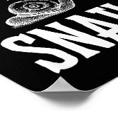 Snail Lover Easily Distracted By Snails, Funny Sna Poster (Ecke)