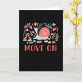 Snail Lover Geschenke für Frauen Schlepper Haustie Karte (Gelbe Blume)