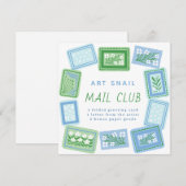 snail mail art club einladung (Vorne/Hinten)