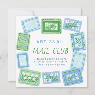 snail mail art club einladung