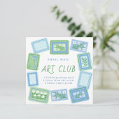 snail mail art club einladung (Stehend Vorderseite)