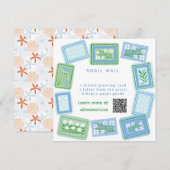 snail mail art club einladung (Vorne/Hinten)