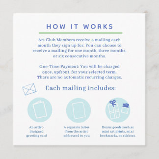 snail mail art club invitation einladung