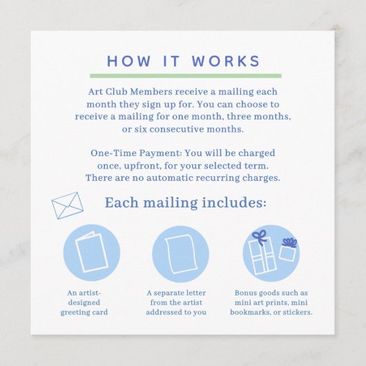 snail mail art club invitation einladung (Vorderseite)