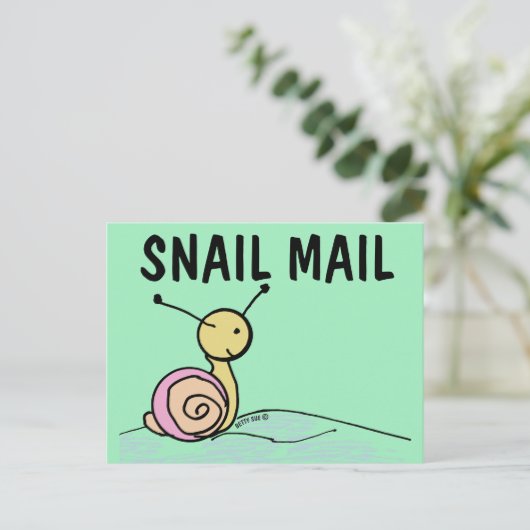 SNAIL MAIL ART POSTCARD POSTKARTE (Stehend Vorderseite)