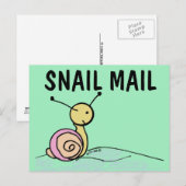 SNAIL MAIL ART POSTCARD POSTKARTE (Vorne/Hinten)