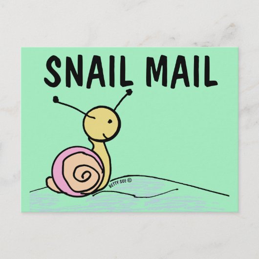 SNAIL MAIL ART POSTCARD POSTKARTE (Vorderseite)