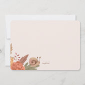 Snail Mail Baby Dusche Einladung (Rückseite)