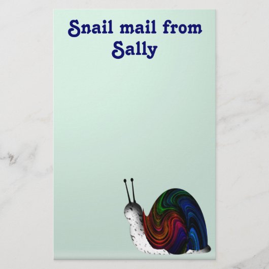 Snail mail briefpapier (Vorderseite)