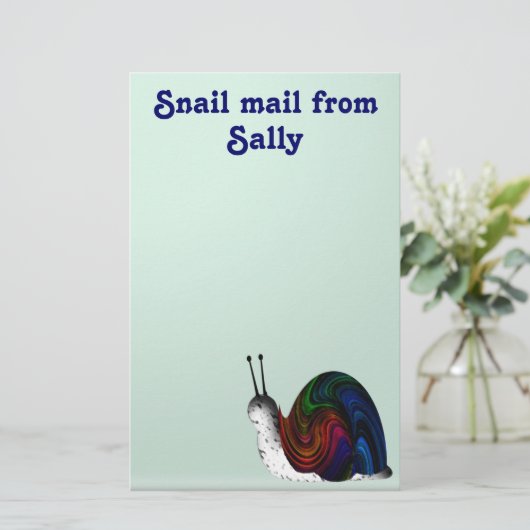Snail mail briefpapier (Stehend Vorderseite)