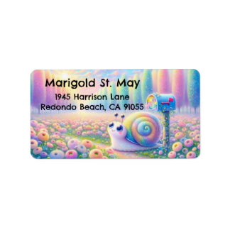 Snail Mail Colorful Address Labels Adressaufkleber