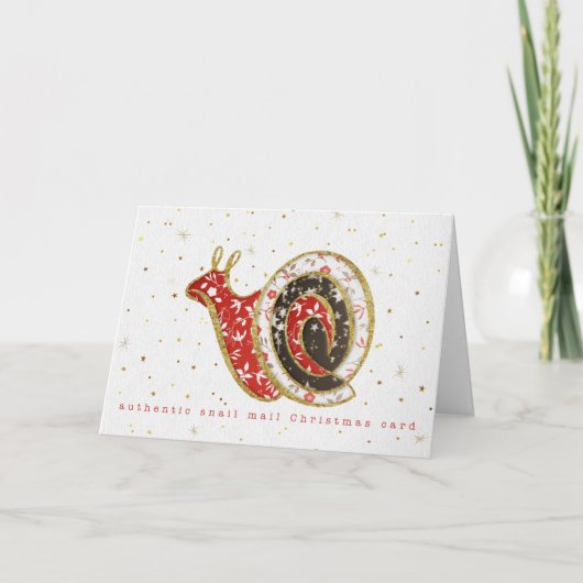 Snail Mail Fun Christmas Card Karte (Vorderseite)