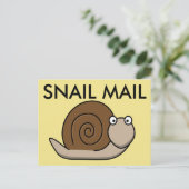 SNAIL MAIL Funny Postkarten (Stehend Vorderseite)