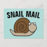 SNAIL MAIL Funny Postkarten