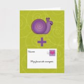 Snail Mail für Mädchen oder Jungen im Summer Camp Karte (Vorderseite)