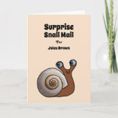 Snail Mail individuell anpassbar Geburtstag Karte (Vorderseite)