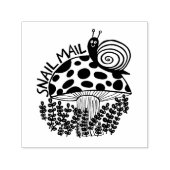 SNAIL MAIL Niedliche Snackbar auf Pilzfelsen Permastempel (Design)