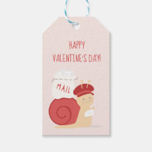 Snail Mail Valentine Favor Tag