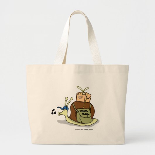 Snail- mailklassiker-Tasche Jumbo Stoffbeutel (Vorne)