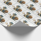Snail Mailman Delivering Mail Geschenkpapier (Ecke)