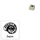 Snail Muschel Individuelle Name Holz Art Gummistempel (Stempel)