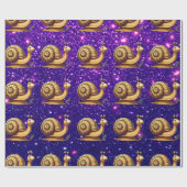 Snail Niedlich Charming Thema Geschenk Wrap Geschenkpapier (Flach)
