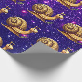 Snail Niedlich Charming Thema Geschenk Wrap Geschenkpapier (Ecke)