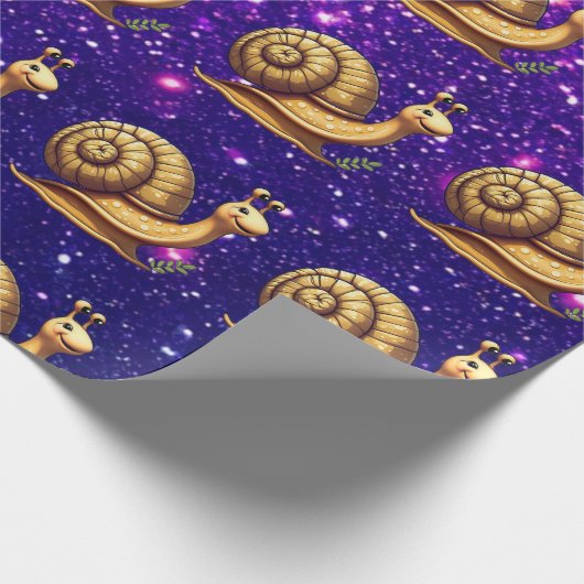 Snail Niedlich Charming Thema Geschenk Wrap Geschenkpapier (Ecke)