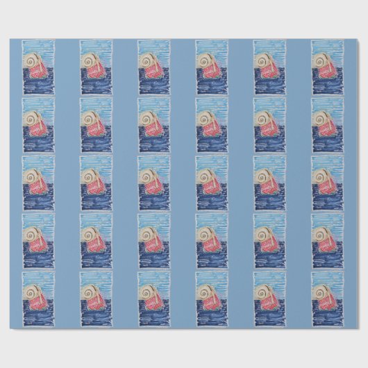 Snail on the Strawberry Geschenkpapier (Flach)